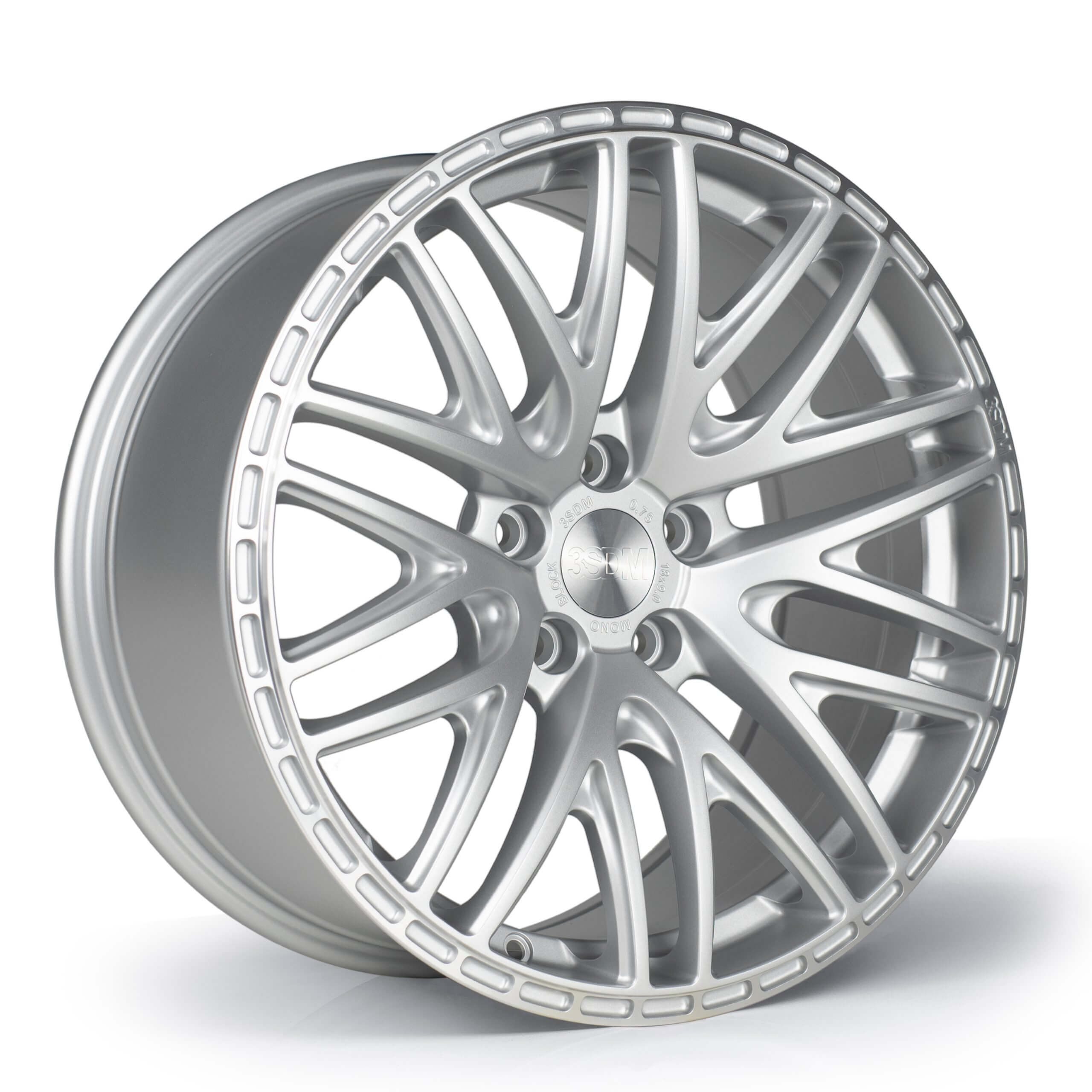 3SDM 0.75 Satin Silver - Machined Lip Satin Silver / Machined Lip
