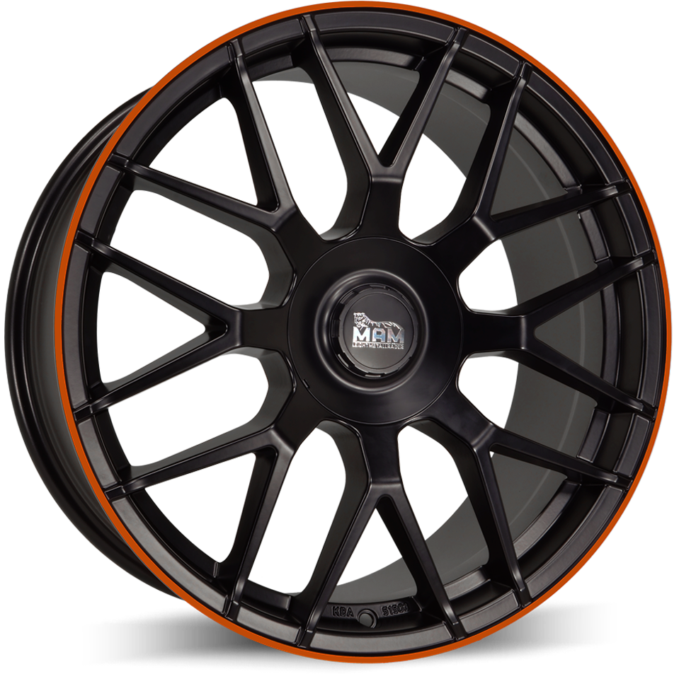 Mam GT1 Matt Black Lip Orange Matt Black Lip Orange