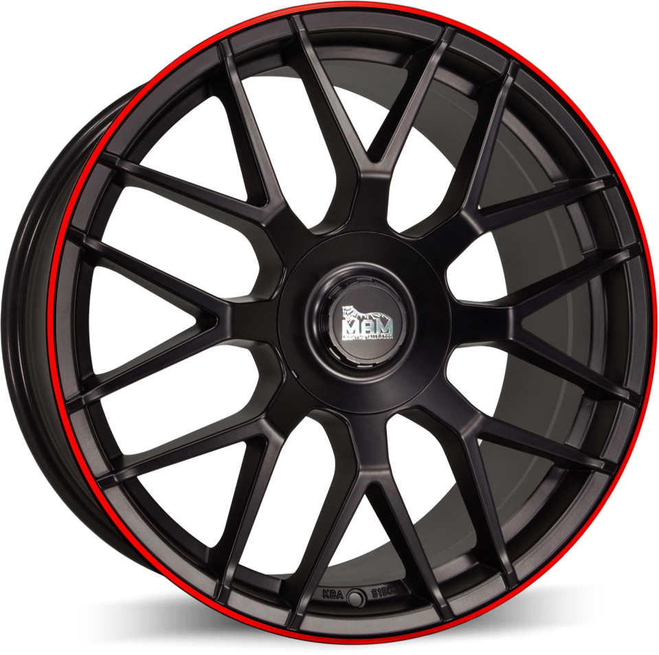 Mam GT1 Matt Black Lip Red Matt Black Lip Red