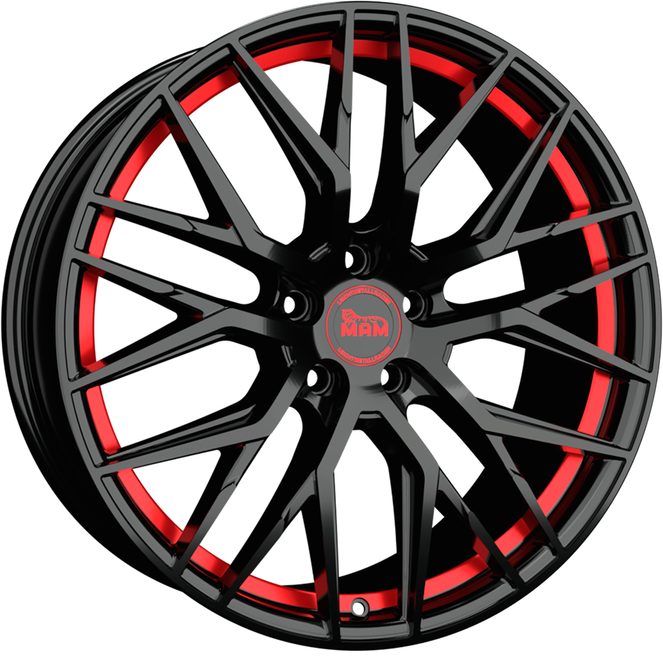 Mam RS4 Black Painted Red Inside Black Painted Red Inside