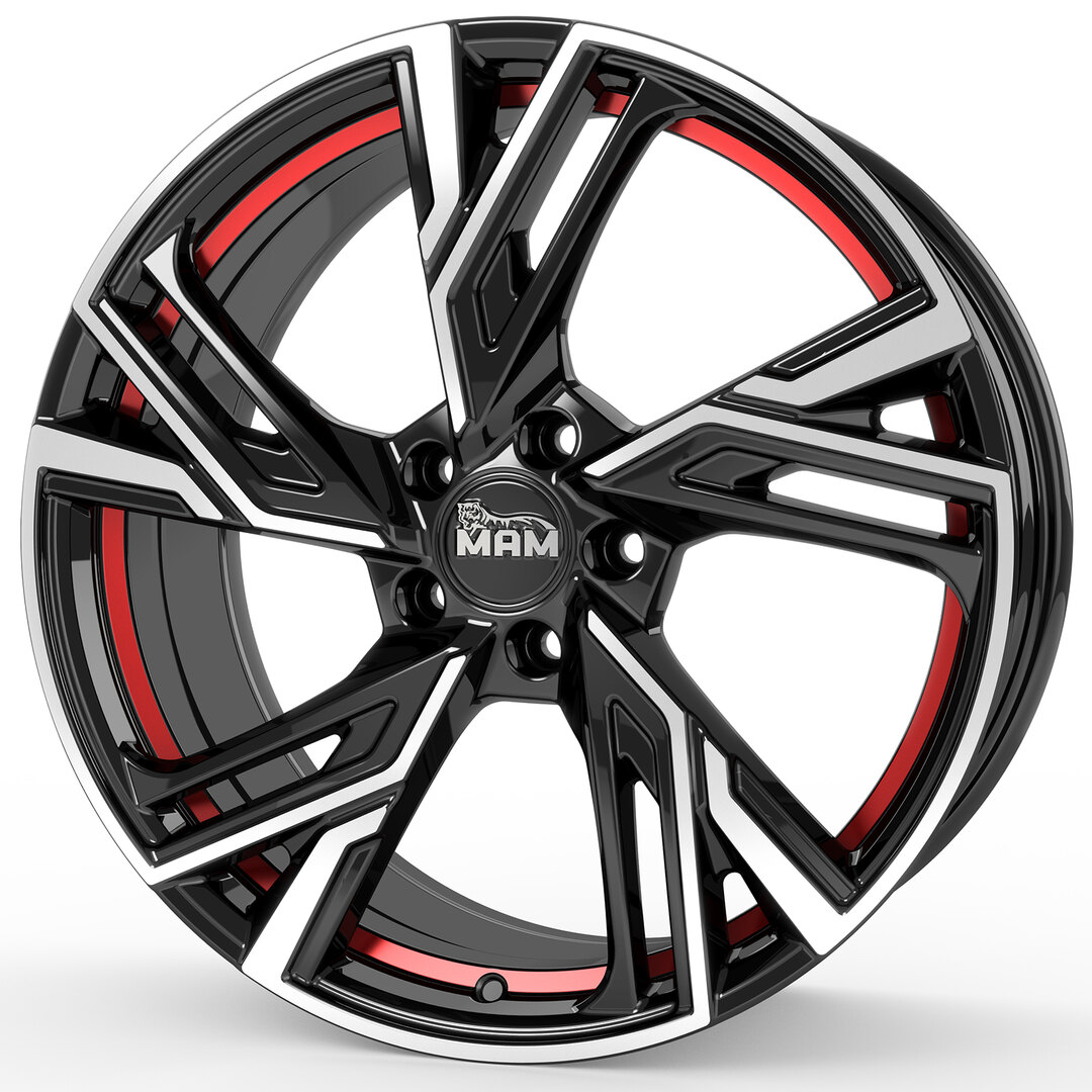 Mam RS5 Black Front Polish Red Inside Black Front Polish Red Inside