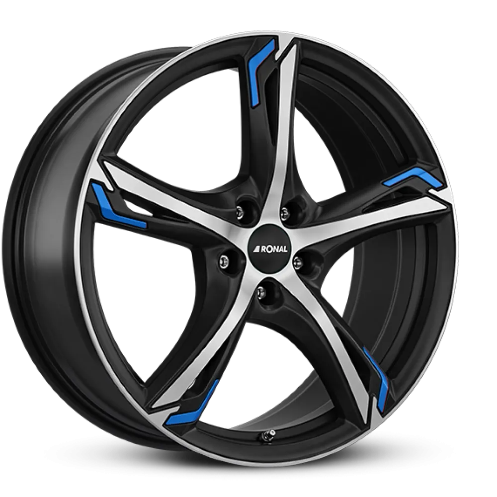 RONAL R62 Blue Jet Black Matt Front Cut