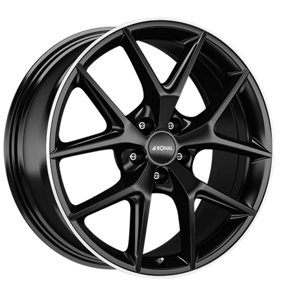 RONAL R75 Jet Black Matt Rim Lip Cut