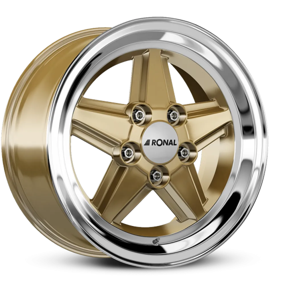 RONAL R9 Racing Gold Rim Lip Cut