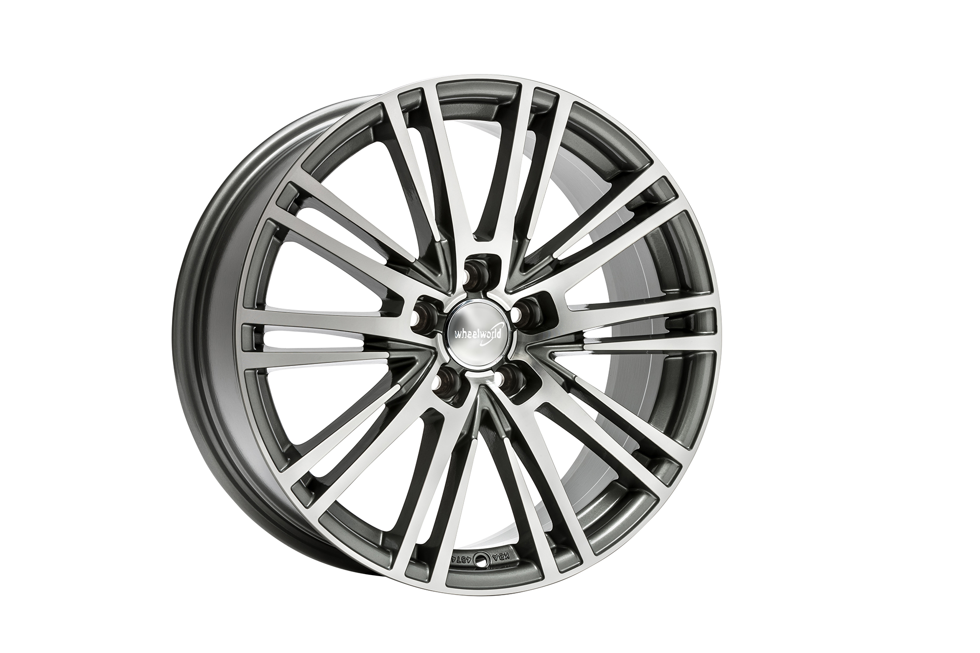 Wheelworld WH18 Daytona grey full machined