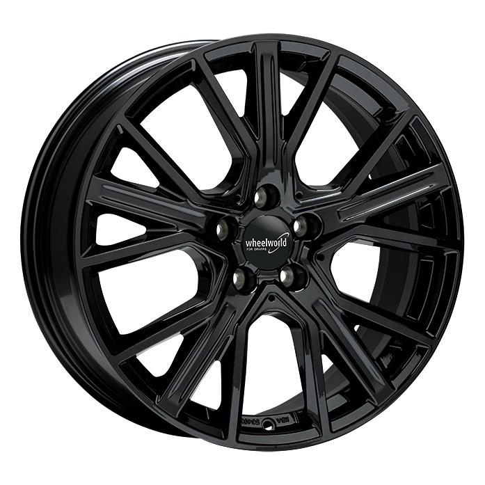 Wheelworld WH34 Black glossy painted