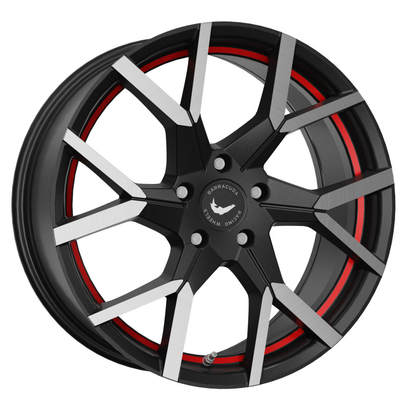 Barracuda Tzunamee evo Dark Gunmetal brushed undercut Trimline red