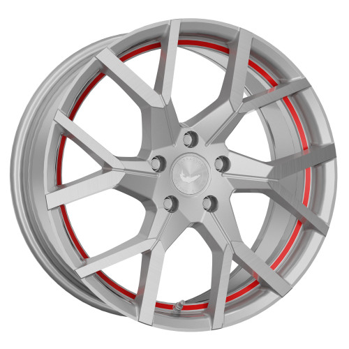 Barracuda Tzunamee evo Silver brushed undercut Trimline red