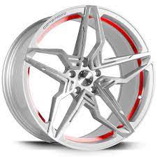 Corspeed Corspeed kharma Silver-brushed-Surface undercut Trimline red