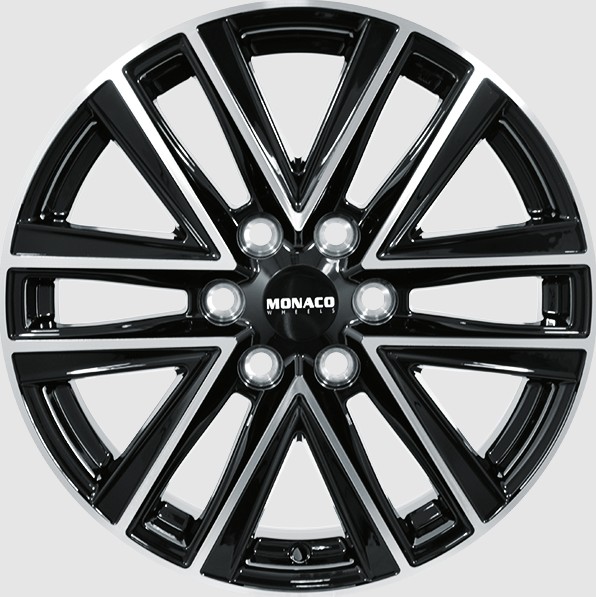 Monaco VT1 Gloss Black & Polished GLOSS BLACK & POLISHED