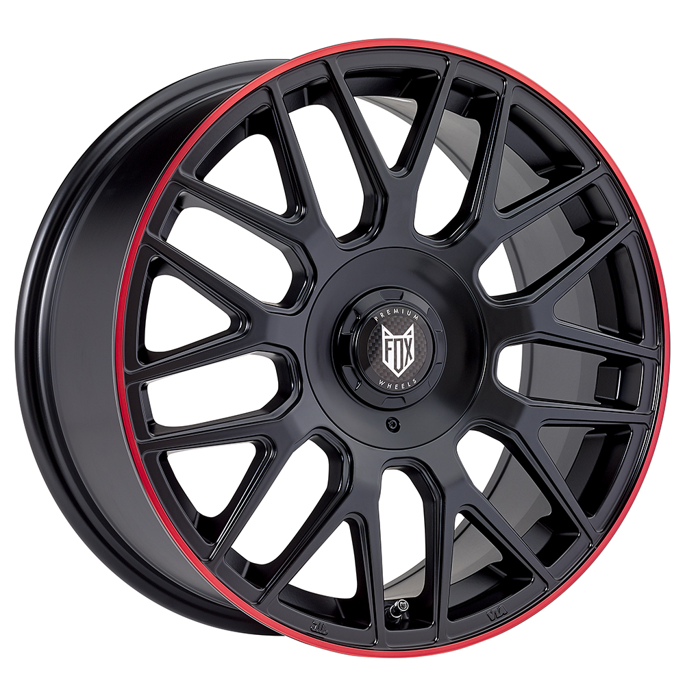 Fox VR3 Satin black Red lip