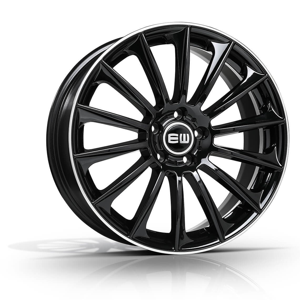 Elite Wheels EW02 WILD BEAUTY Black lip polished
