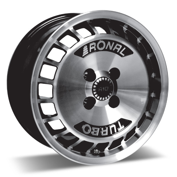 RONAL R10 Turbo sort/front poleret