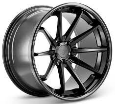 Ferrada FR4 mat black - sort inox lip