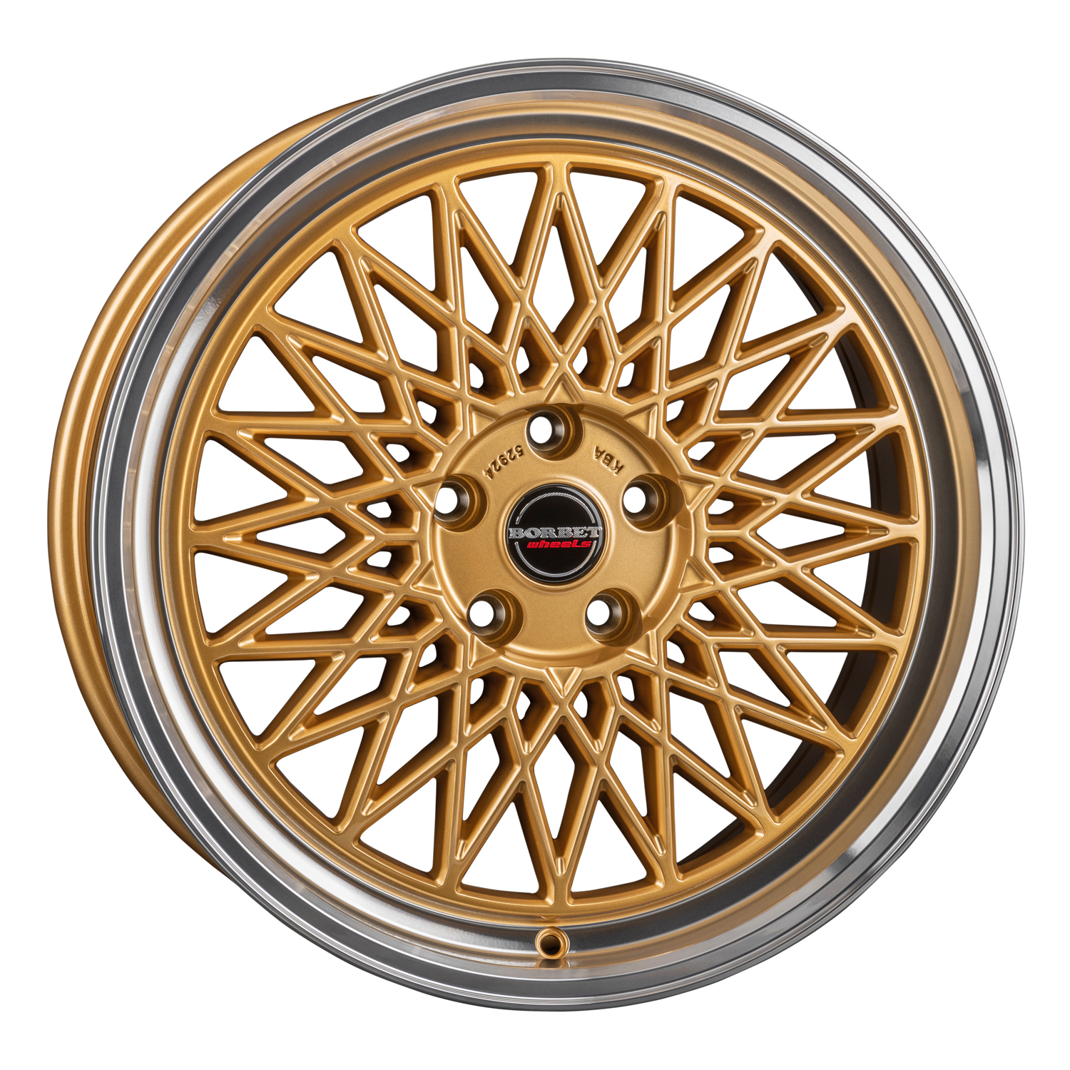 Borbet B gold rim polished
