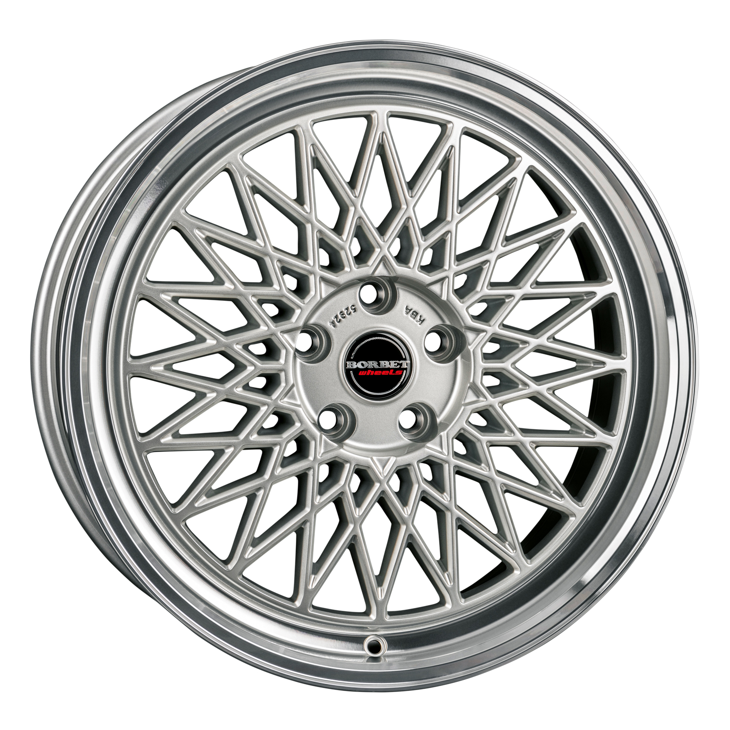Borbet B silver rim polished