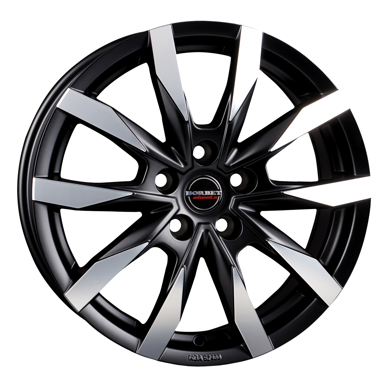 Borbet Cw5 black polished matt