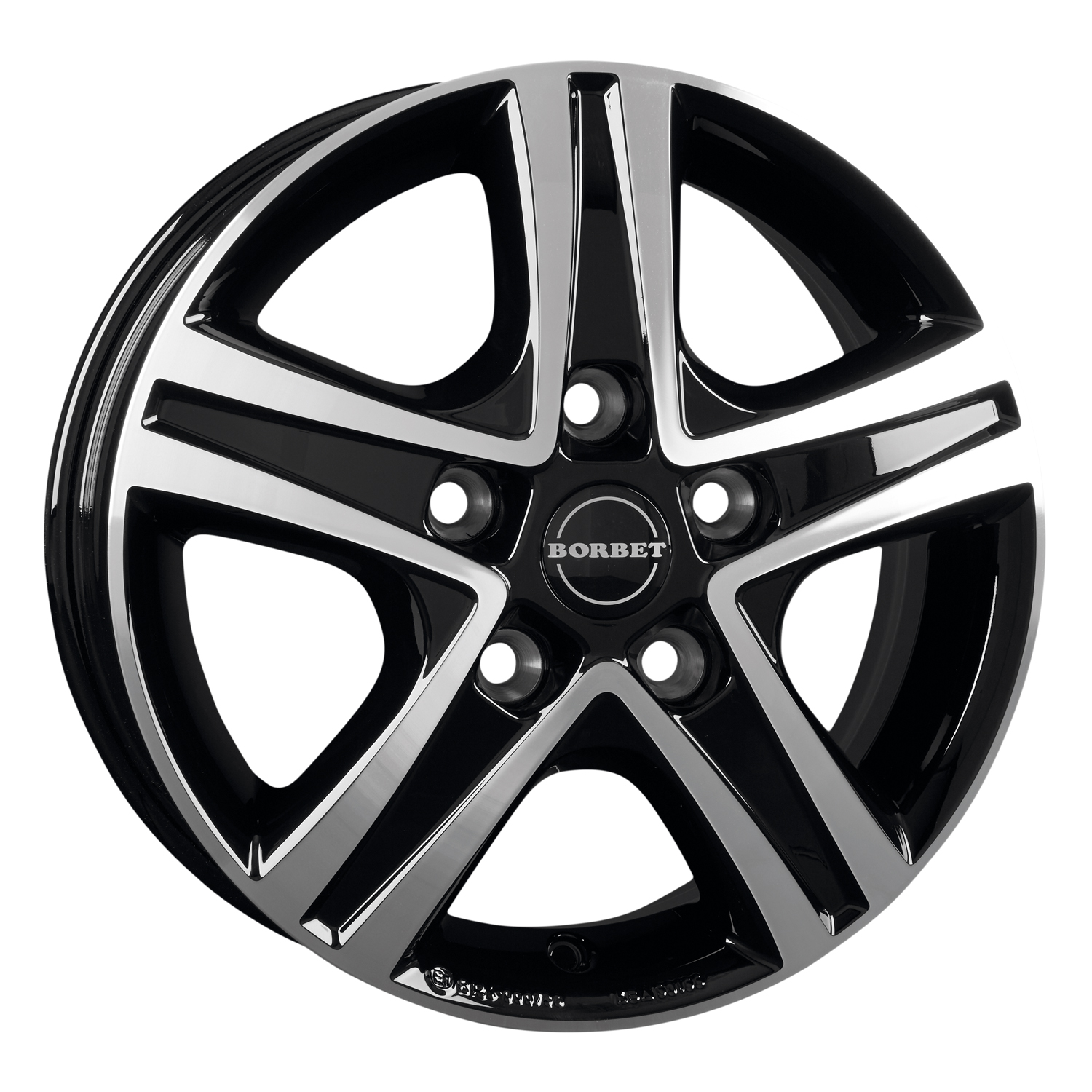 Borbet Cwd black polished glossy