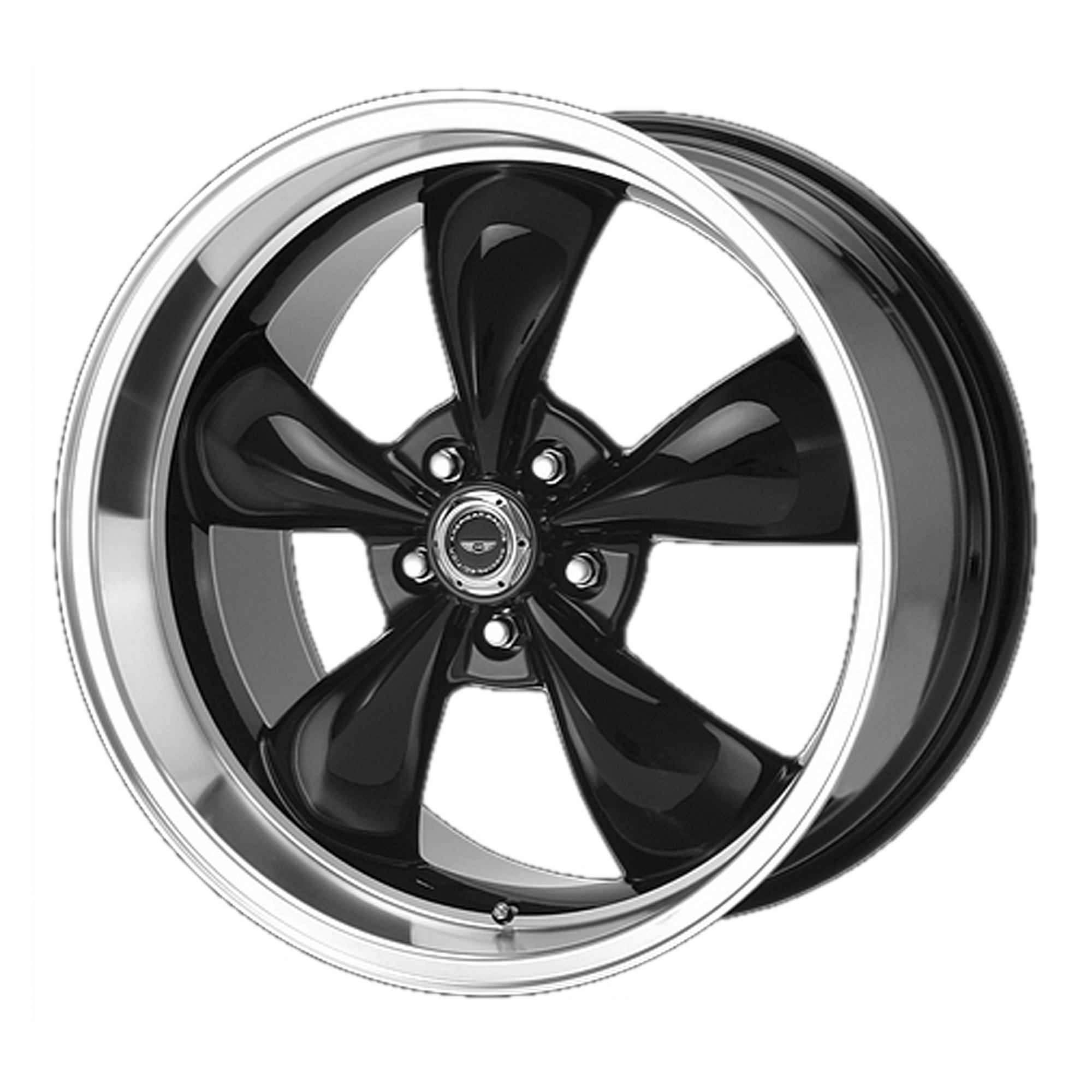 AMERICAN RACING AR105M TT-M GLOSS BLACK W/ MACHINED LIP