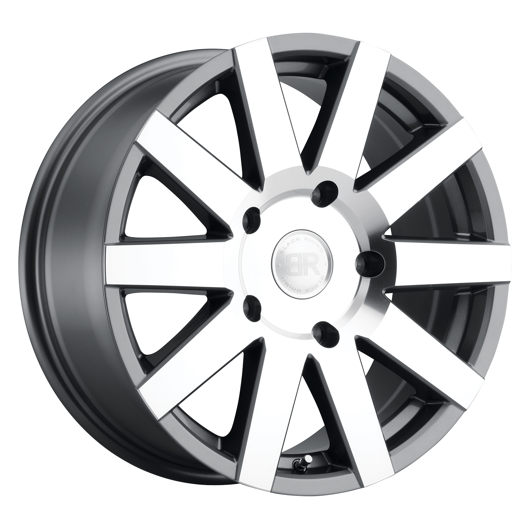 Black Rhino Hard Alloys BR JOURNEY GLOSS GUNMETAL W/ MIRROR CUT FACE