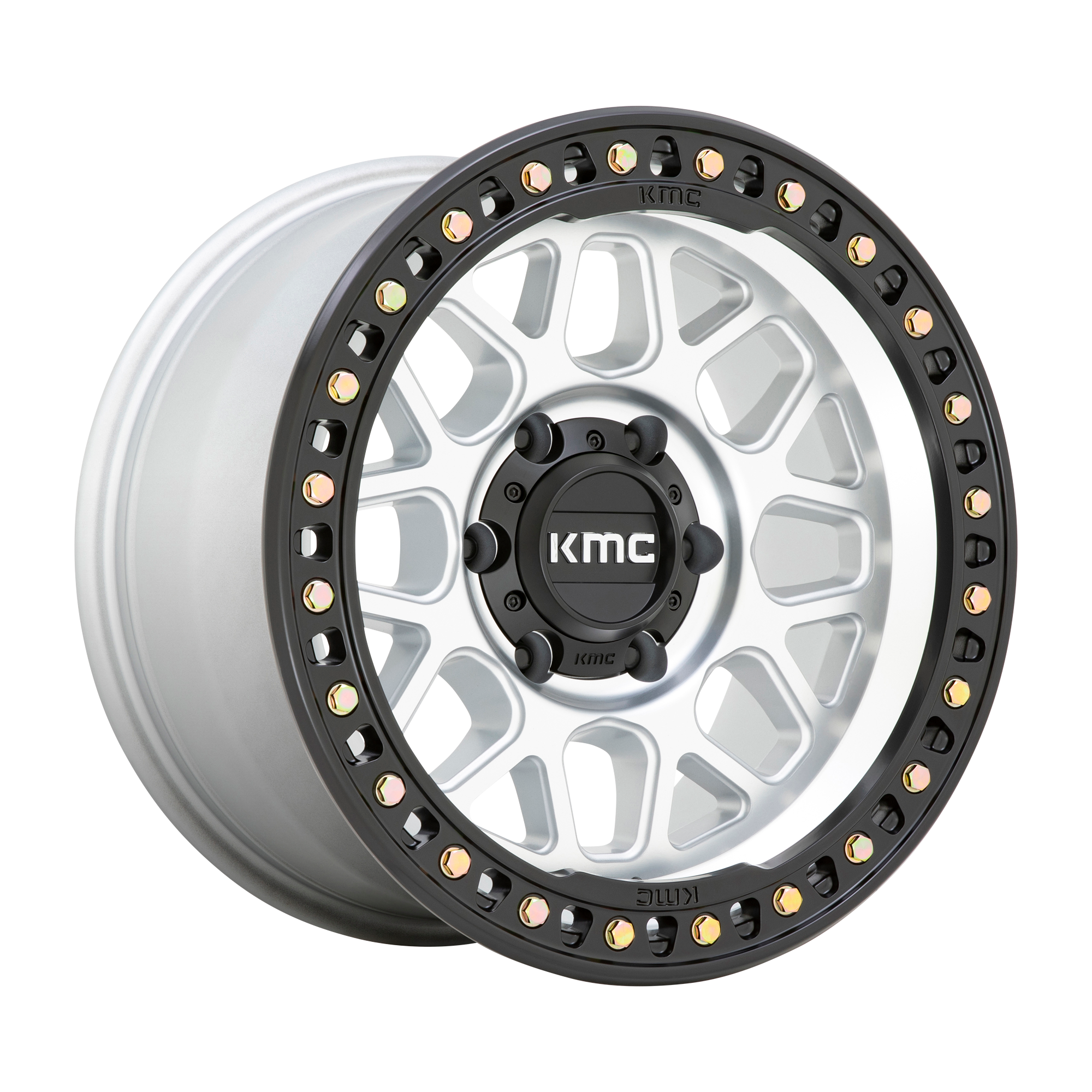 KMC GRS MACHINED W/ SATIN BLACK LIP