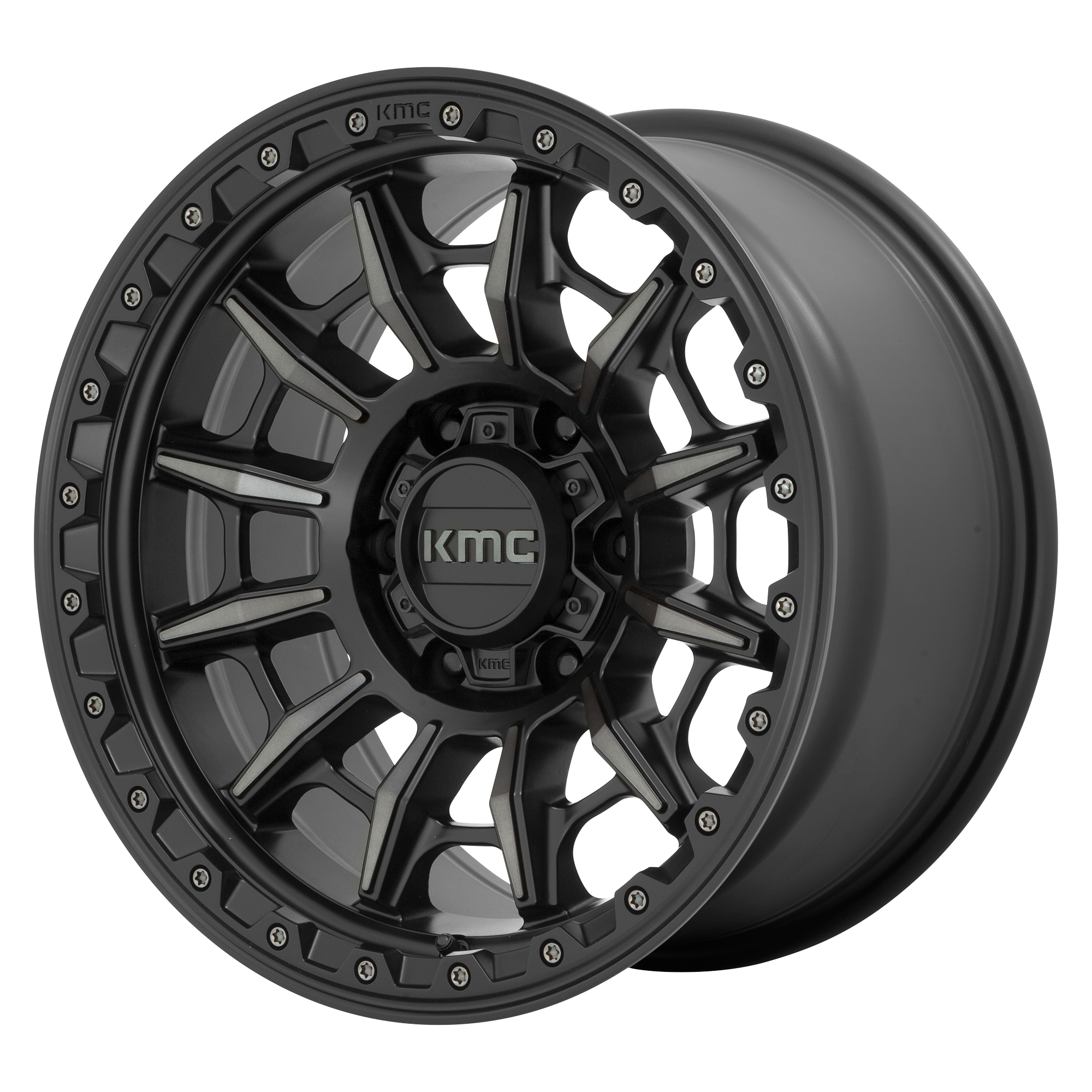 KMC KM547 SATIN BLACK W/ GRAY TINT