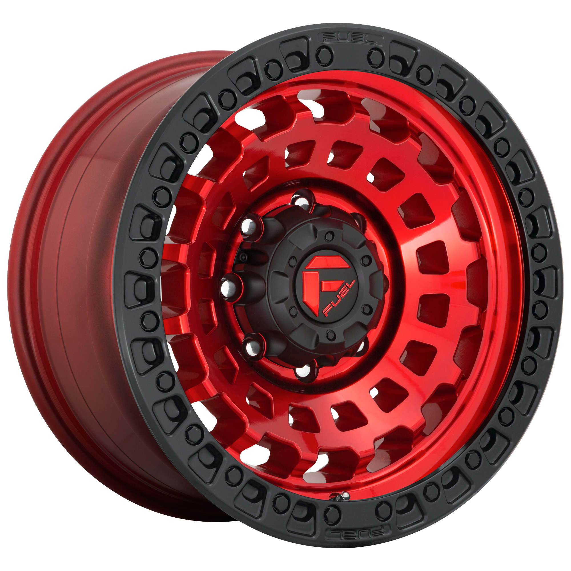 Fuel 1PC ZEPHYR CANDY RED W/ BLACK BEAD RING