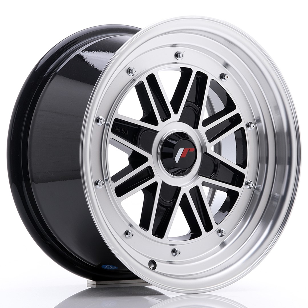 JAPAN RACING JR31 JR31 Gloss Black Machined Face Gloss Black Machined Face