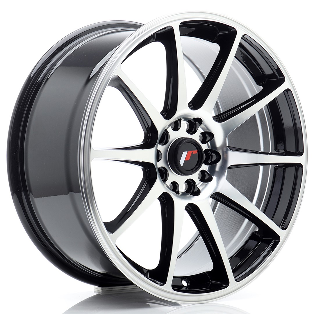 JAPAN RACING JR11 JR11 Black Machined Face Black Machined Face
