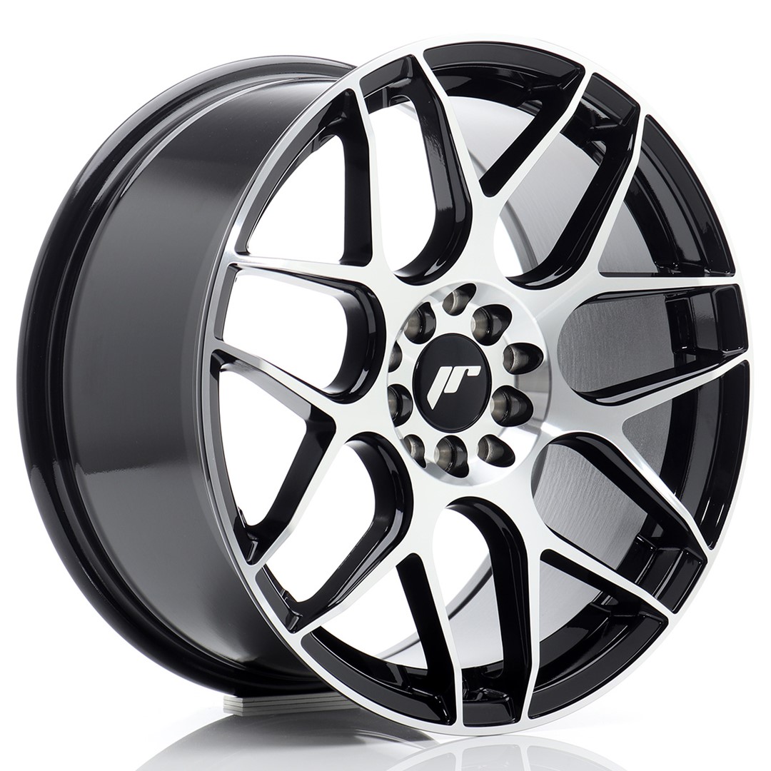 JAPAN RACING JR18 JR18 Black Machined Face Black Machined Face