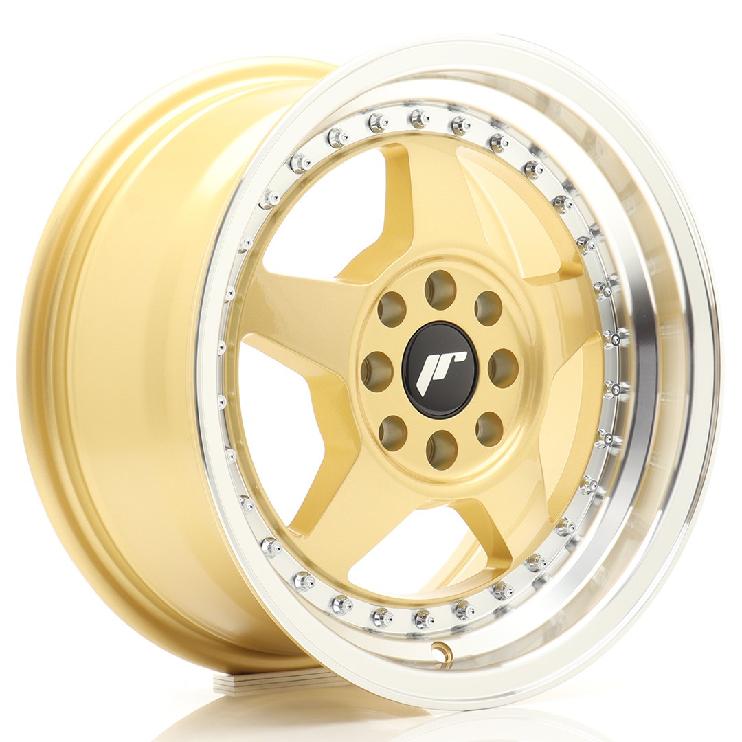 JAPAN RACING JR6 JR6 Gold w- Machined Lip Gold w/ Machined Lip