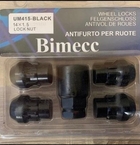 Bimecc M14x1,5 låsemøtrik sort (spec til Tesla)(807)  Bimecc M14x1,5 låsemøtrik sort (spec til Tesla)(807)