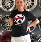 Keratech Wheels - T-Shirt sort med hvid tryk (L)() Keratech Wheels - T-Shirt sort med hvid tryk (L)()
