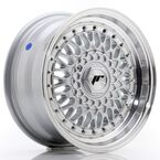 JAPAN RACING JR9 JR9 Silver w- Machined Lip+Silver Rivets 15"(5902211928522) JAPAN RACING JR9 JR9 Silver w- Machined Lip+Silver Rivets 15"(5902211928522)