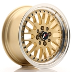 JAPAN RACING JR10 JR10 Gold w- Machined Lip 15"(5902211902942) JAPAN RACING JR10 JR10 Gold w- Machined Lip 15"(5902211902942)