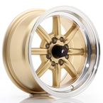 JAPAN RACING JR19 JR19 Gold w- Machined Lip 14"(5902211938330) JAPAN RACING JR19 JR19 Gold w- Machined Lip 14"(5902211938330)