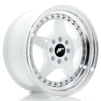 JAPAN RACING JR6 JR6 White w- Machined Lip 15"(5902211998907) JAPAN RACING JR6 JR6 White w- Machined Lip 15"(5902211998907)