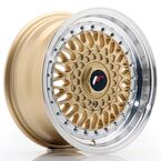 JAPAN RACING JR9 JR9 Gold w- Machined Lip 15"(5902211907732) JAPAN RACING JR9 JR9 Gold w- Machined Lip 15"(5902211907732)